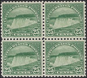 568 Mint,OG,NH... Block of 4... SCV $120.00... VF/XF