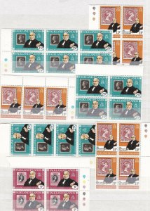 FALKLAND ISLANDS^^^#291-293 MNH  ( Sir ROWLAND HILL)Blocksm strips@ dca333falk33