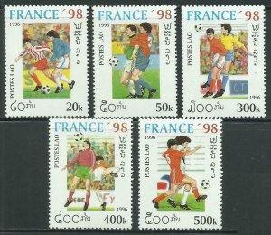 1996 Laos 1516-1520 1998 FIFA World Cup in France 6,00 €