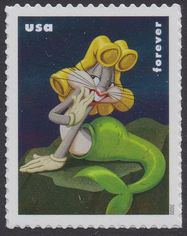 US 5494-5503 5503a Bugs Bunny forever block (10 stamps) MNH 2020 