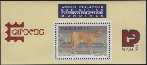 Namibia 1996 MNH Sc 801 $1.30 African lynx CAPEX 96