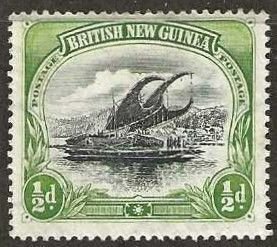 Papua (British New Guinea), Sc # 1, mint, hinge remnant.  1901.   (P157)