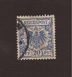 49A -SG 49A -  Reichspost 20pf dull blue