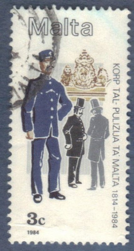 MALTA SCOTT #643 USED  3c 1984