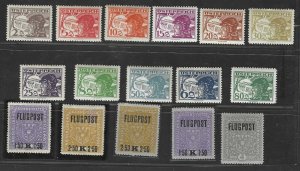 AUSTRIA 1918-1950 COLLECTION OF ABOUT 125 MOSTLY COMPLETE SETS HINGED & NH