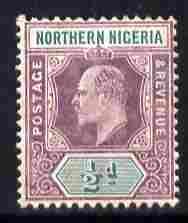 Northern Nigeria 1905-07 KE7 MCA 1/2d dull purple & g...