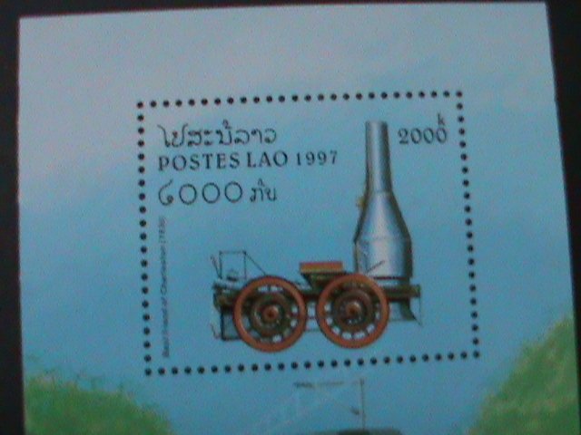​LAOS-1997-SC#1311  ANTIQUE CLASSIC STEAM LOCOMOTIVE  MNH-RARE SHEET VF