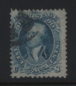 72 F-VF used neat cancel with nice color cv $ 625 ! see pic !