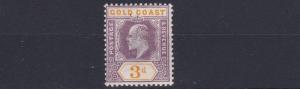 GOLD COAST   1904 - 06       SG 53      3D  PURPLE &  ORANGE    MH  CAT £90 