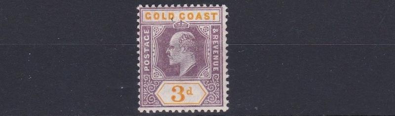 GOLD COAST   1904 - 06       SG 53      3D  PURPLE &  ORANGE    MH  CAT £90 