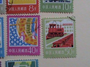 CHINA -STAMPS-1977-R18-SC#1315-28 INDUSTRIAL & AGRICULTURAL CONSTRUCTION , CTO-