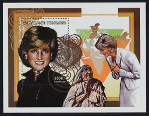 Togo 1854i MNH Princess Diana, Mother Teresa