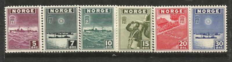 Norway, Scott # 259-264 MINT