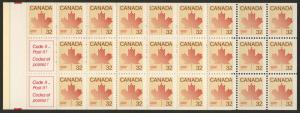 Canada 924a Booklet BK85b MNH Maple leaf