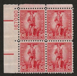 UNITED STATES SC# S1 PL B/4  VF/MOG