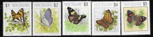 New Zealand 1075-79     1990   set 5   VF NH