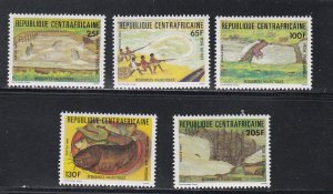 Central Africa # 626-630, Fishing Resources, Mint NH, 1/2 Cat.