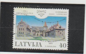 Latvia  Scott#  436  Used  (2001 Cesvaines Palace)