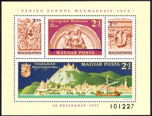 Hungary Sc# B311 MNH Souvenir Sheet 1975 Stamp Day