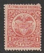 1890 Columbia (Antiquia) - Sc 81 - MNG VF - 1 single - Coat of Arms