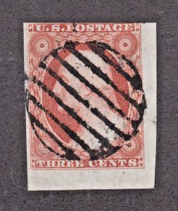 US 10a 3c Washington Used Position 100L2E VF-XF Jumbo SCV $160