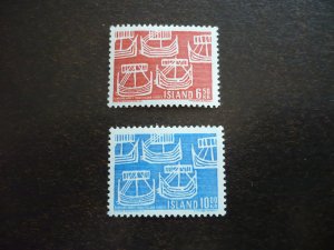 Stamps - Iceland - Scott# 404-405 - Mint Hinged Part Set of 2 Stamps
