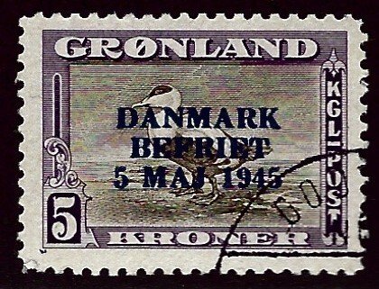 Greenland SC#27 Used VF SCV$110.00...!!