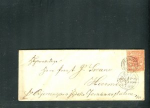 DENMARK; 1860s classic early LETTER/COVER fine used item,