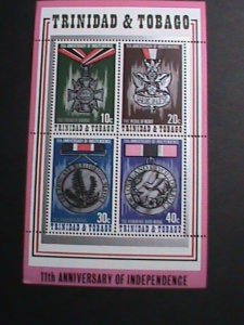 TRINIDAD & TOBAGO STAMP-1973 SC#238a 11TH INDEPENDENCE DAY: MNH S/S -VERY FINE