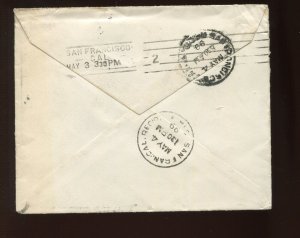 1899 Patriotic Cover PHILIPPINES CAVITE MIL STA NO. 2 CCL ON SOLDIER'S LETTER