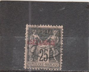 French Offices in Egypt (Alexandria)  Scott#  9  Used  (1899 Overprinted)