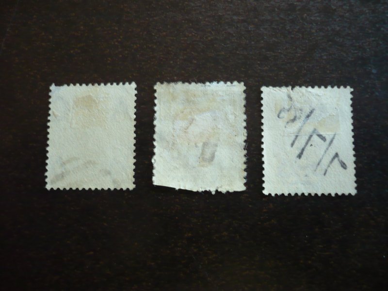 Stamps - St. Christopher - Scott# 4,8,9 - Used Part Set of 3 Stamps