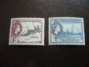 Stamps-British Virgin Islands - Scott#115-116 - Mint Hinged Part Set of 2 Stamps