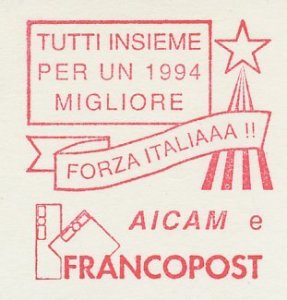 Specimen meter cut Italy 1993 Francopost - Christmas 