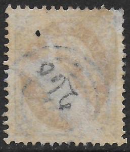 Denmark 1875-79 Numeral 8o perf. 14 x 13½ #28 Fine Used Nice VIOLET cancel
