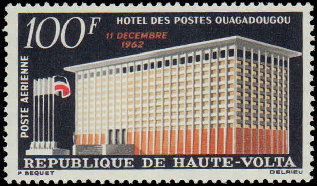 Burkina Faso #C7, Complete Set, 1962, Never Hinged