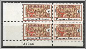 US Plate Block #1501 Electronics Progress MNH