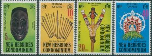 New Hebrides French 1979 SGF288-F291 Festival of Arts set MNH