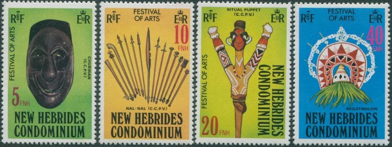 New Hebrides French 1979 SGF288-F291 Festival of Arts set MNH