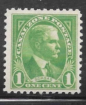 Canal Zone 105a: 1c General Gorgas, single, MHR, VF