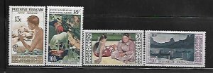 FRENCH POLYNESIA, C24-C27, MINT HINGED, 1958 ISSUE