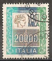 Italy #1297 F-VF Used CV $12.00 (ST403)  