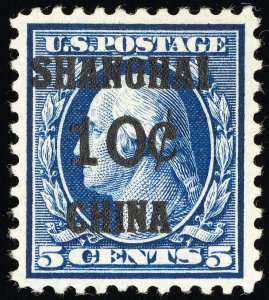 US Stamps # K5 Shanghai MLH Superb