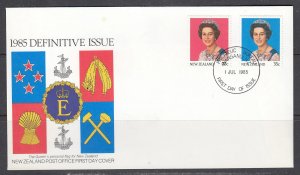 New Zealand Scott 828-9 FDC - 1985 Definitive Issues