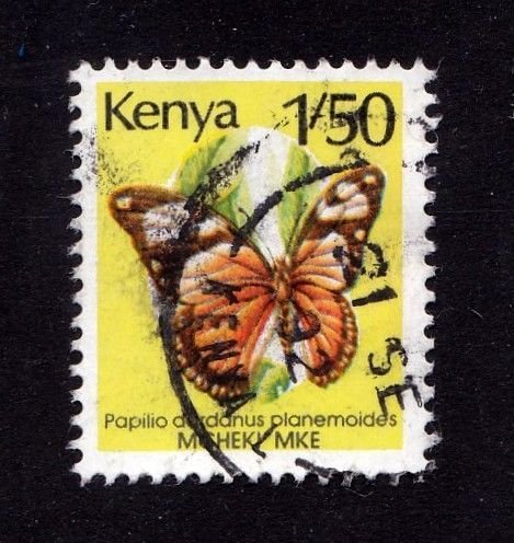 Kenya          430a     used          Butterflies