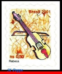 2814 BRAZIL 2001 MUSICAL INSTRUMENTS, MUSIC, REBEC, RHM 806, MNH