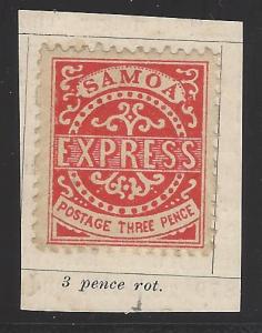 Samoa Scott # 3c, unused, opp