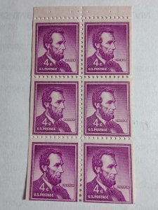 SCOTT #1036A LINCOLN PANE MINT NEVER HINGED BEAUTY