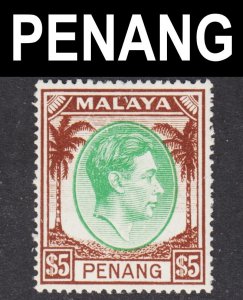 Malaya Penang Scott 22 F to VF mint OG HR. Key issue.