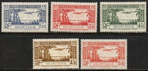 Mauritania Sc #C1-C5 Mint Hinged
